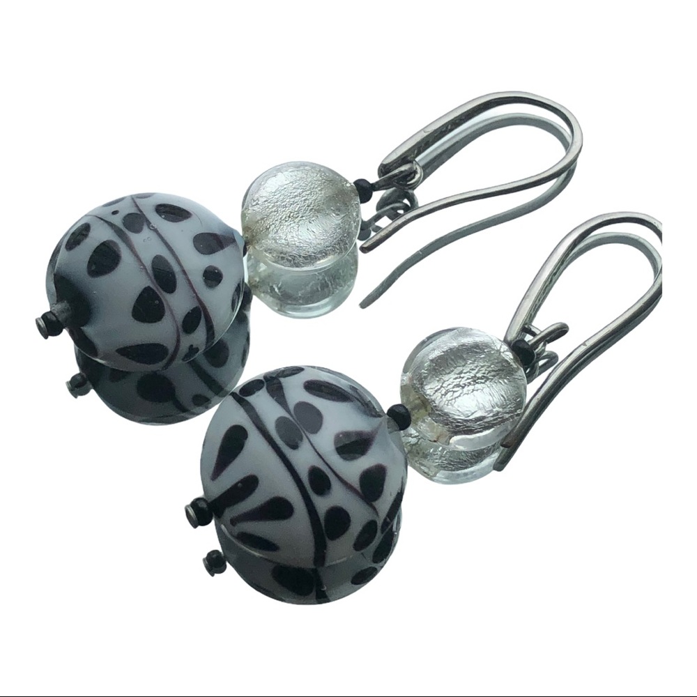 Murano Glass Earrings Preloved Condition